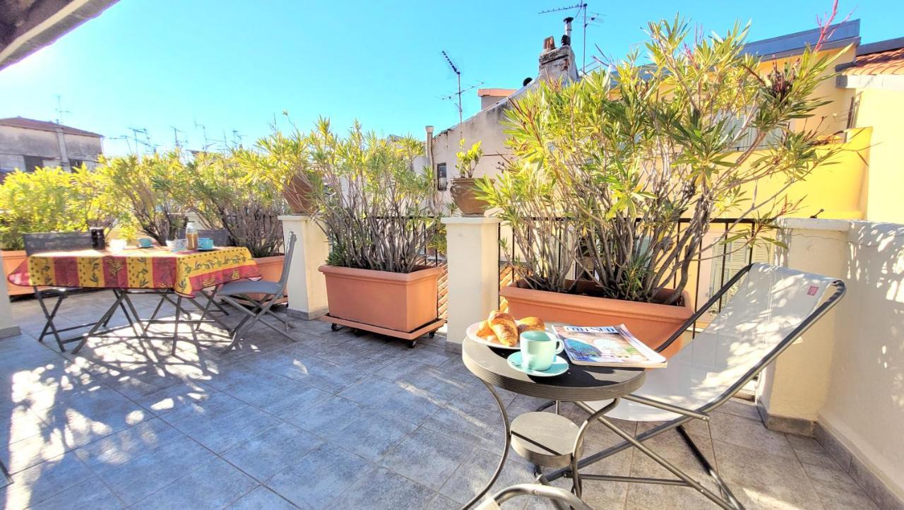 Ze Perfect Place - Appartement De Charme Nicois - 2 Chb & 2 Sdb - Ac - Terrasse - Vieux Nice Luaran gambar