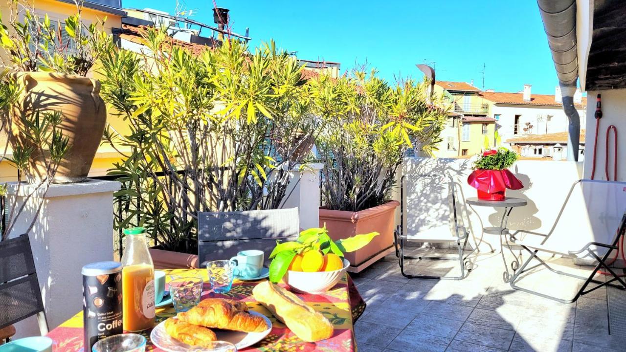 Ze Perfect Place - Appartement De Charme Nicois - 2 Chb & 2 Sdb - Ac - Terrasse - Vieux Nice Luaran gambar